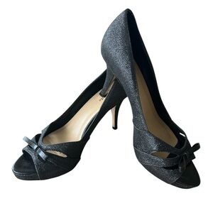 Kate Spade New York Open Toe Heels with Bow Detail Size 7